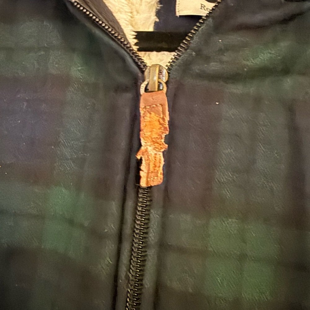 L.L. Bean Women's Scotch Plaid Flannel Shirt, Sherpa-Lined Zip Hoodie - Picture 4 of 4